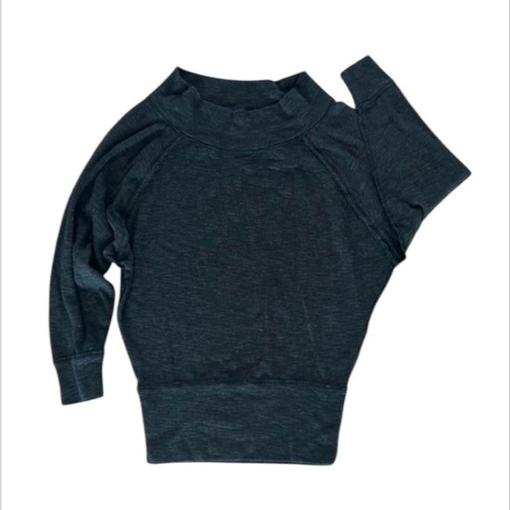 Free People we the free size XS gray dolman sleeve shirt long sleeve
